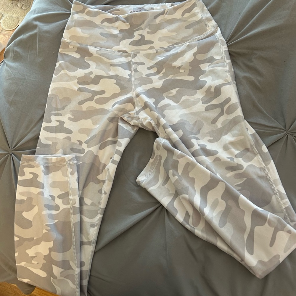 Gray and white camo leggings. Danskin size small/ petite.